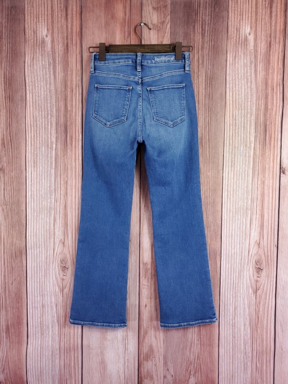 Favorite Daughter The Erin Crop Boot Hyannis Jeans Womens 25 Mid Rise Stretch - Picture 2 of 16